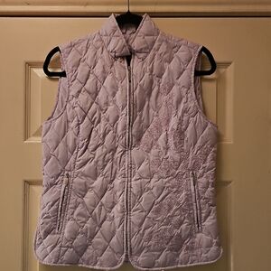Eddie Bauer Lavender Quilted Vest